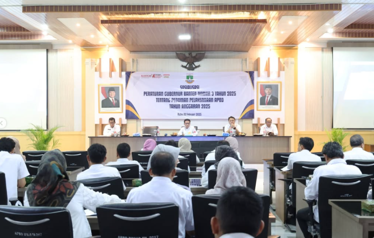 Pj Sekretaris Daerah Banten Membuka Sosialisasi Peraturan Gubernur Banten