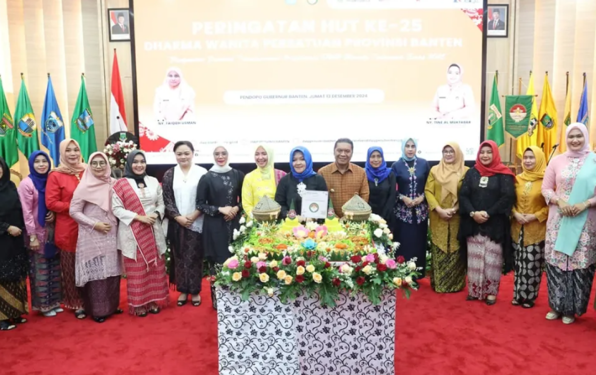 Al Muktabar Menhadiri Puncak HUT Dharma Wanita Tingkat Provinsi Banten