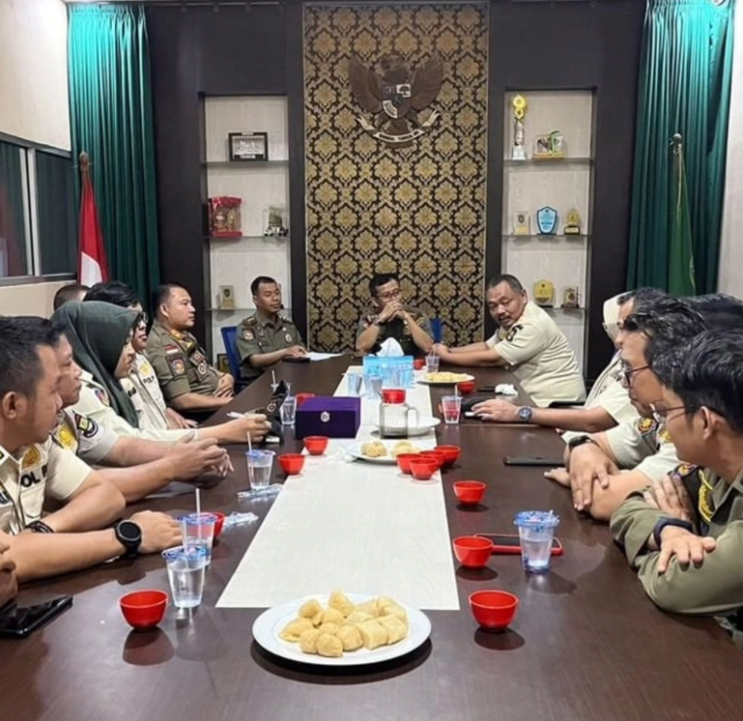 Satpol PP Kabupaten Tangerang Melakukan Study Banding Ke Palembang