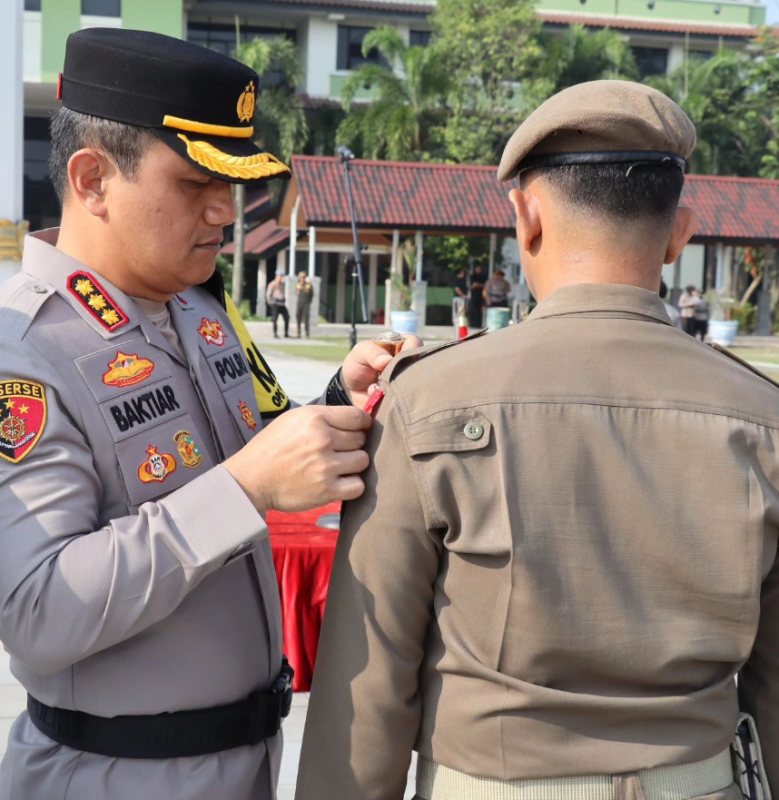 Gelar Pasukan Persiapan Pilkada Serentak Tingkat Kabupaten Tangerang