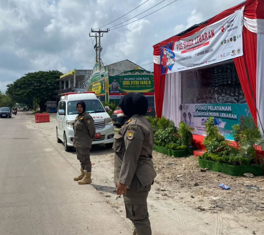 Pam Arus Balik Idul Fitri 1446 H Satpol PP Kota Cilegon