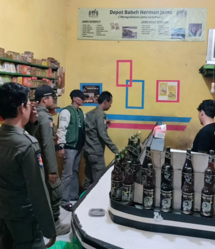 Tindak Tegas Penjualan Miras di Depot Jamu