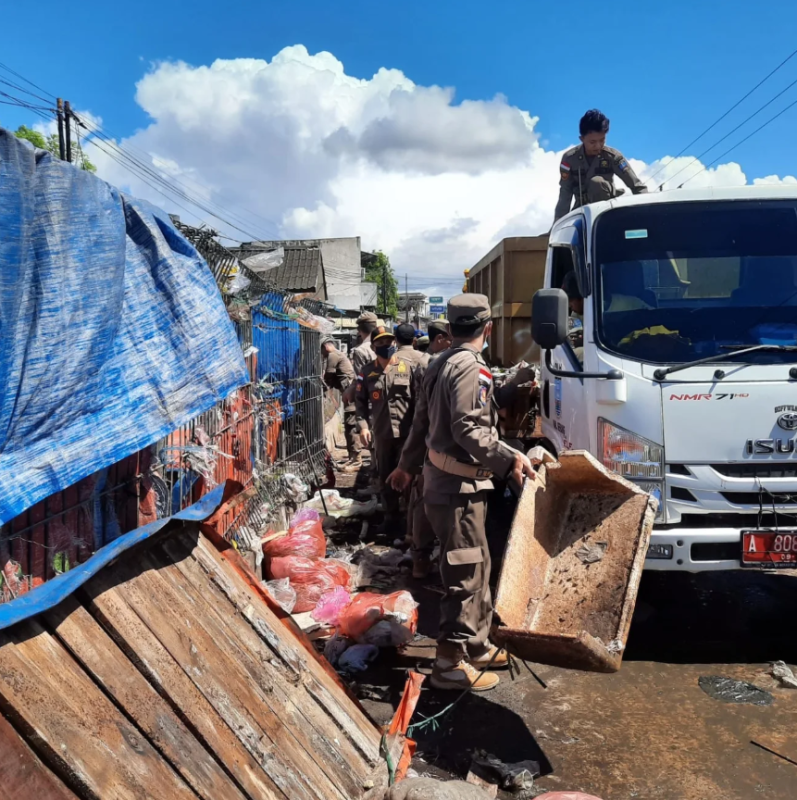 Penertiban PKL Wilayah Pasar Kabupaten Serang