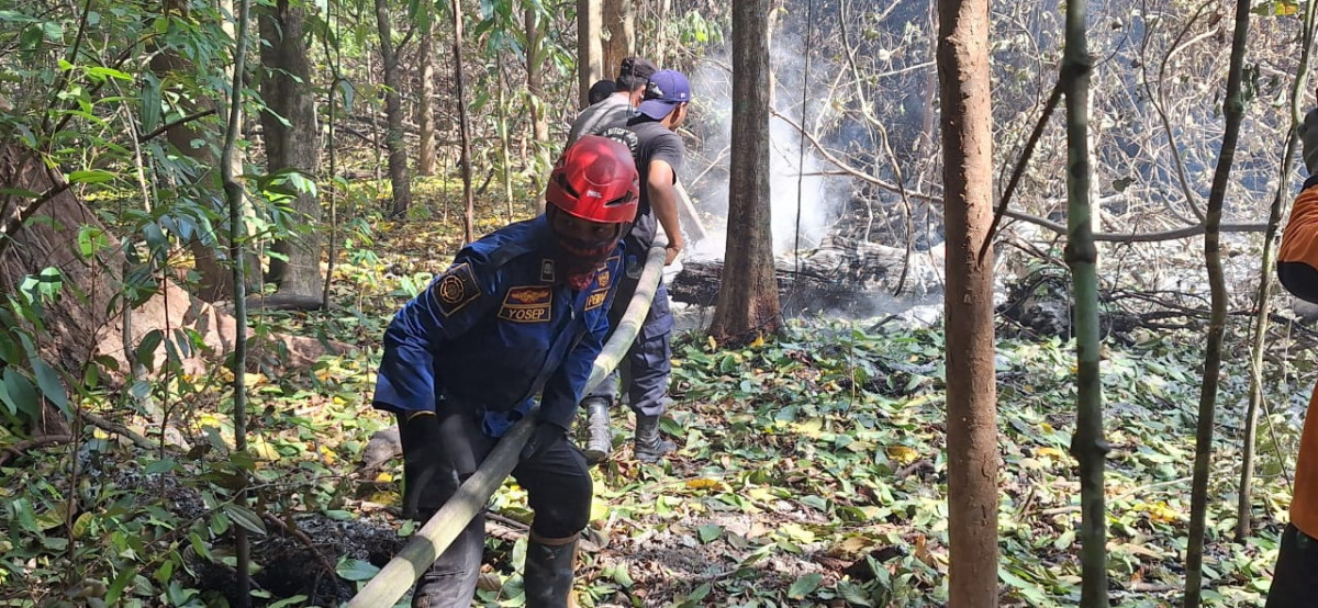 Aksi Damkar Provinsi Banten Bersama Tim Gabungan