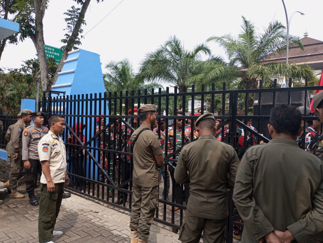 Pengamanan Aksi Unjuk Rasa Kawasan Pusat Pemerintahan Provinsi Banten