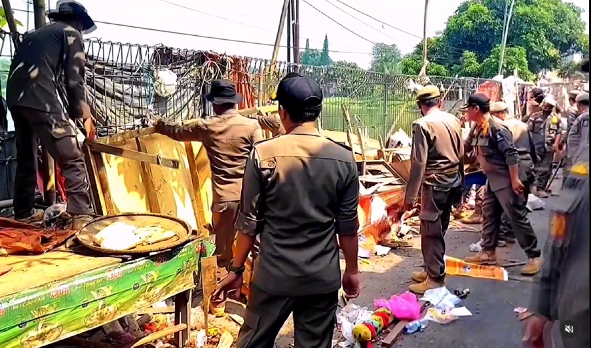 Penertiban PKL Pasar Ciherang dan Cikande