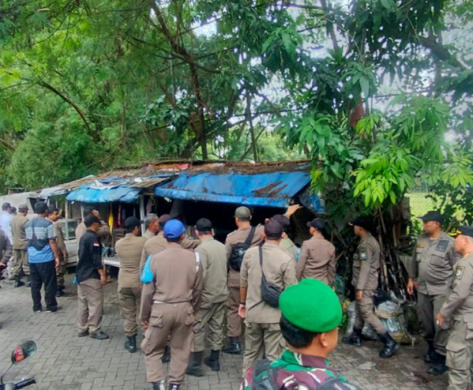 Penertiban Bangunan Liar Wilayah Kecamatan Cibodas Kota Tangerang