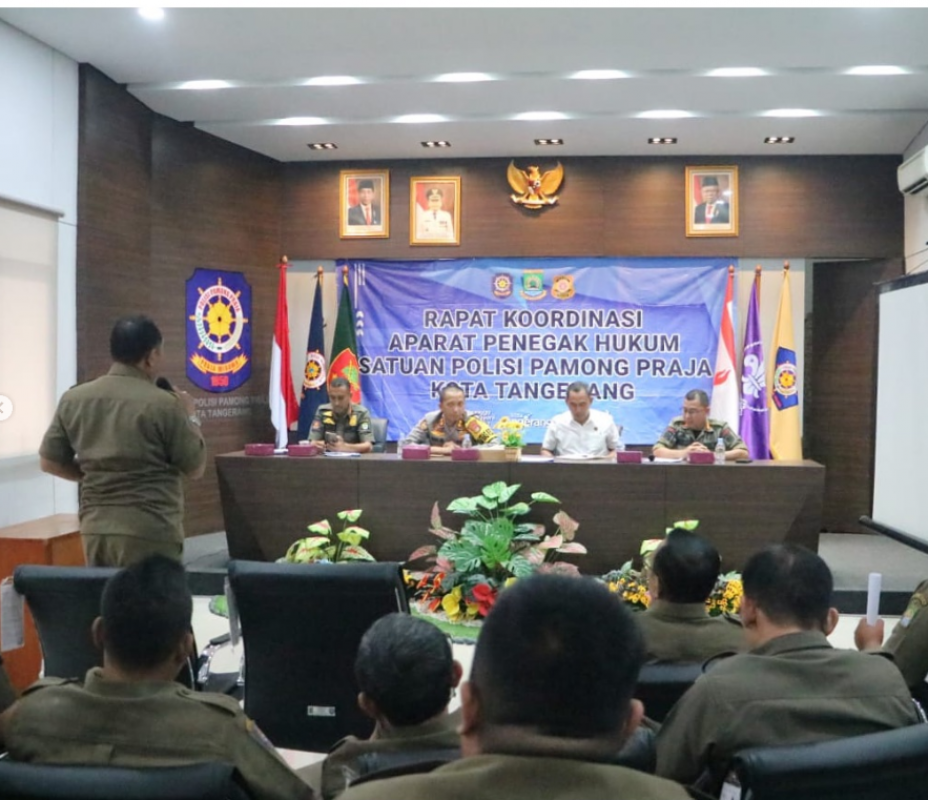 Rakor Aparat Penegak Hukum Satpol PP Kota Tangerang