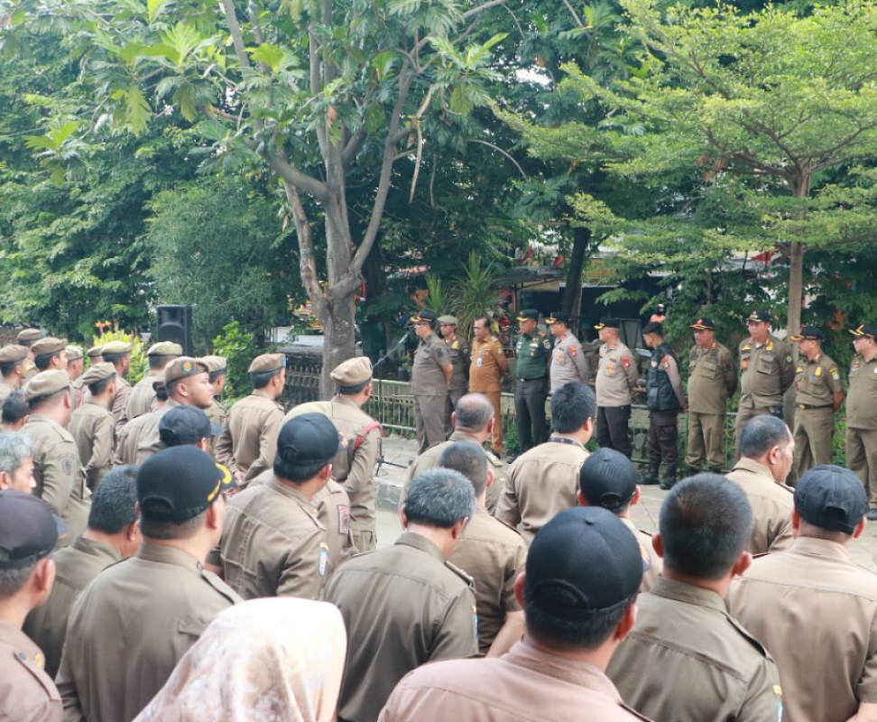 Satuan Polisi Pamong Praja Kota Tangerang kembali melaksanakan Penertiban Pasar Sipon