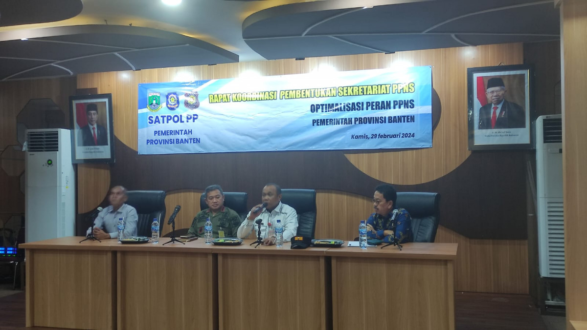 Rapat Koordinasi Pembentukan Sekretariat PPNS Provinsi Banten