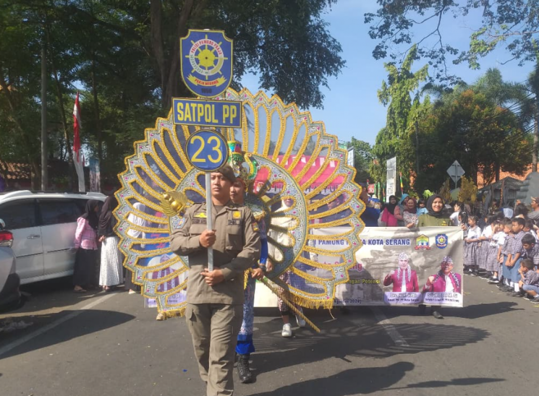 Kirab Pawai Budaya Satpol PP Kota Serang