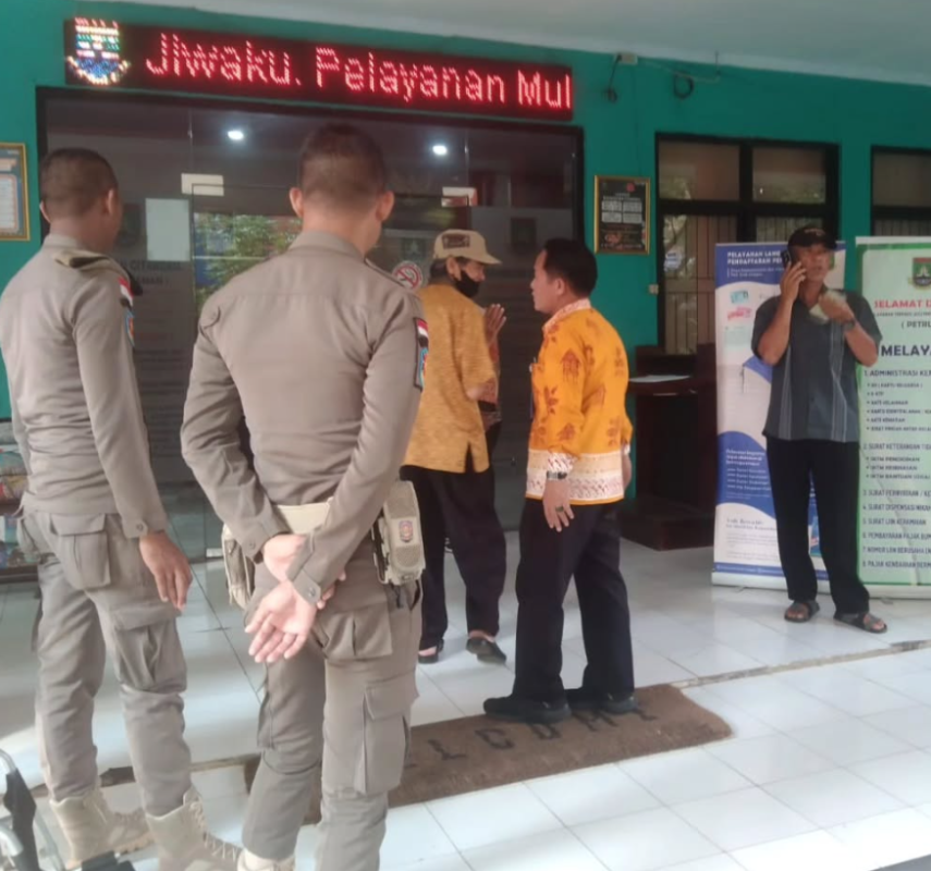 Pengamanan Program Pemutihan Pajak Satpol PP Kota Cilegon