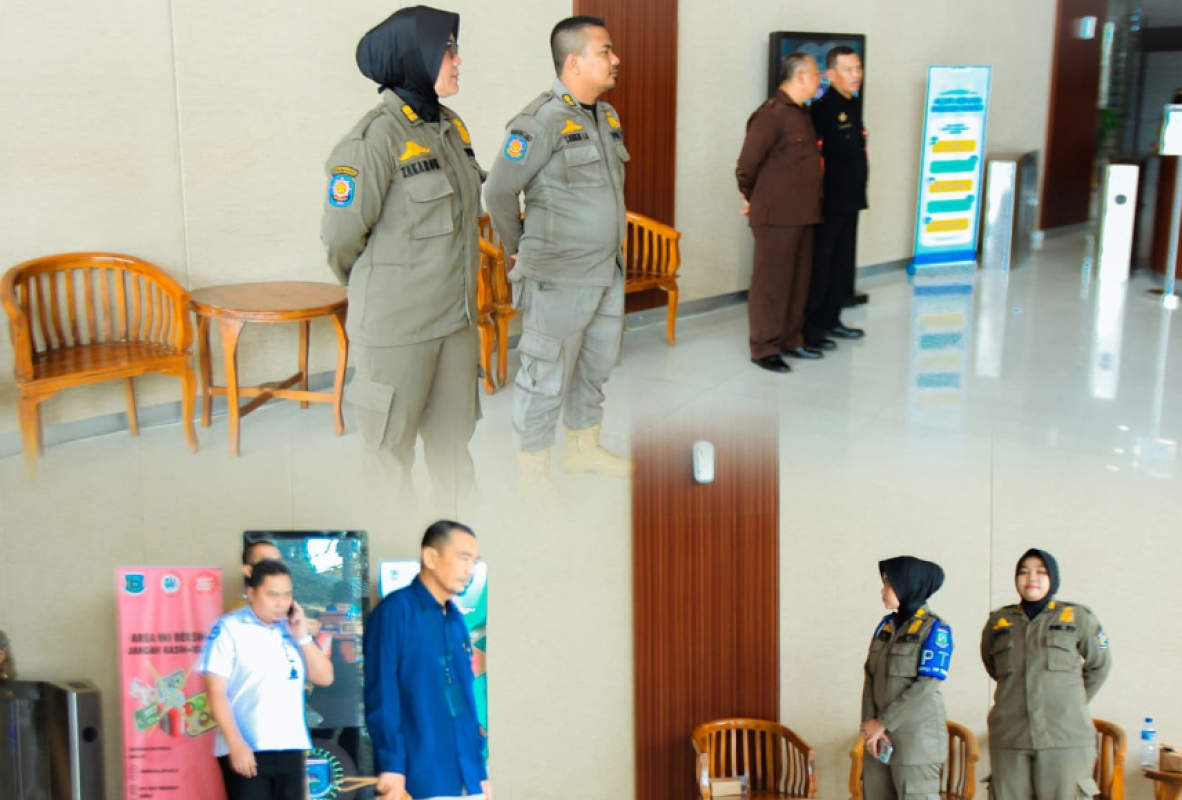 Pengamanan Dalam Rangka Rapat Paripurna Pengambilan Sumpah Dan Janji Pimpinan DPRD Kota Tangerang Selatan