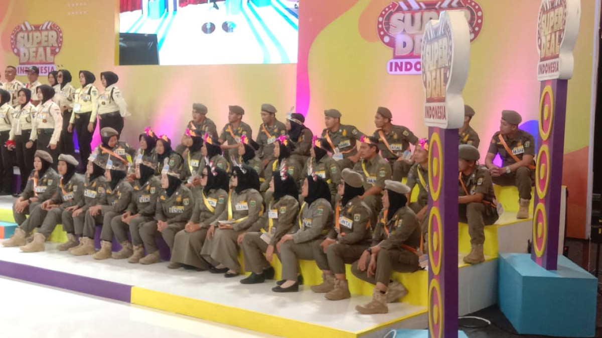 Satpol PP Provinsi Banten Mengikuti Acara Kuis Di Stasiun TV Swasta