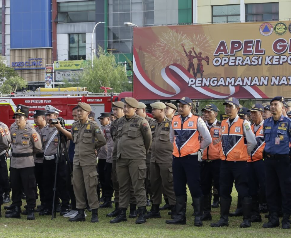 Apel Gelar Pasukan Pengamanan Nataru Satpol PP Kota Tangerang