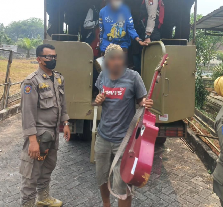 Puluhan PMKS Ditertibkan Satpol PP Kabupaten Tangerang