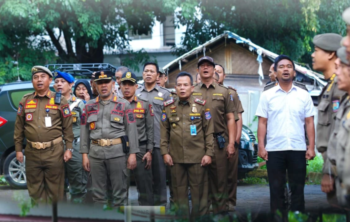 Apel Gelar Pasukan Satpol PP Kota Tangerang Selatan