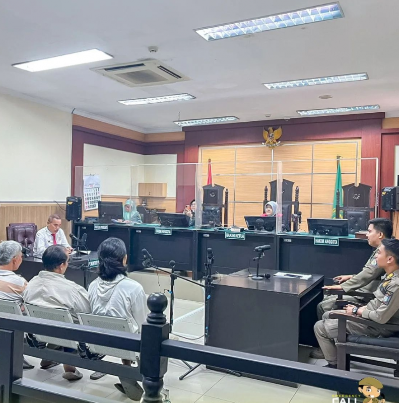 Sidang Tipiring Satpol PP Tangsel