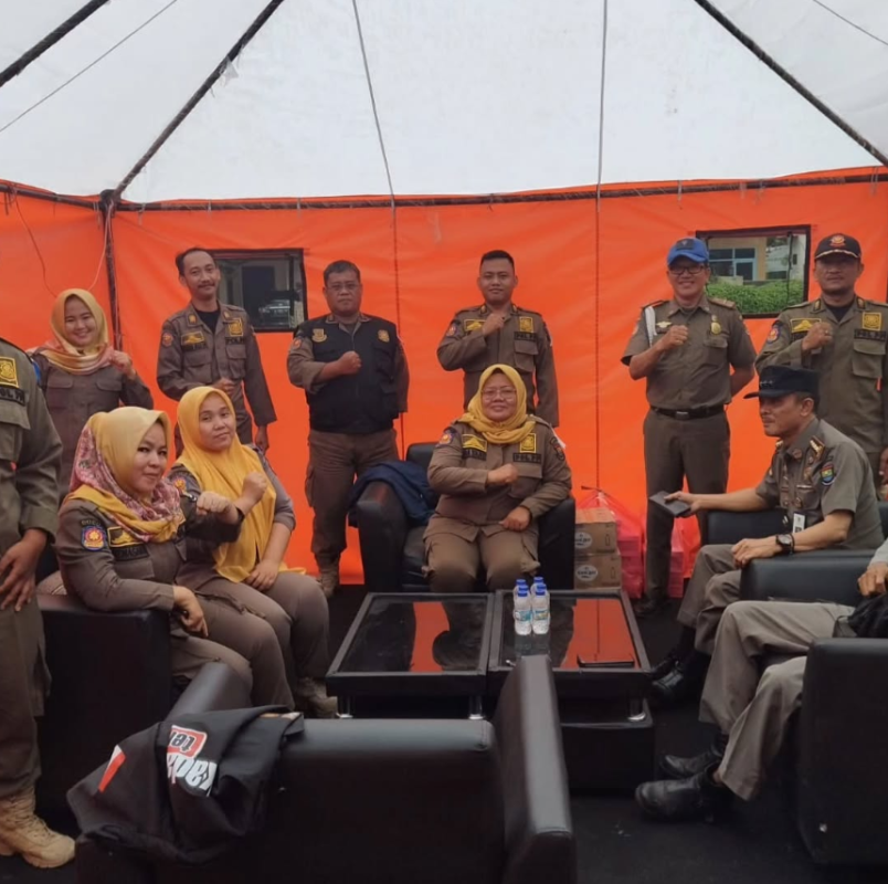 Menghadapi Pemilukada Satpol PP Kabupaten Tangerang Siagakan Posko Satgas Linmas