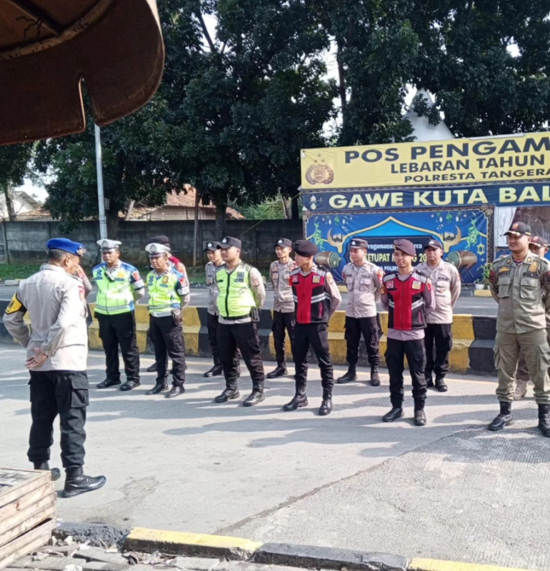 Pengamanan Lebaran Satpol PP Kabupaten Tangerang