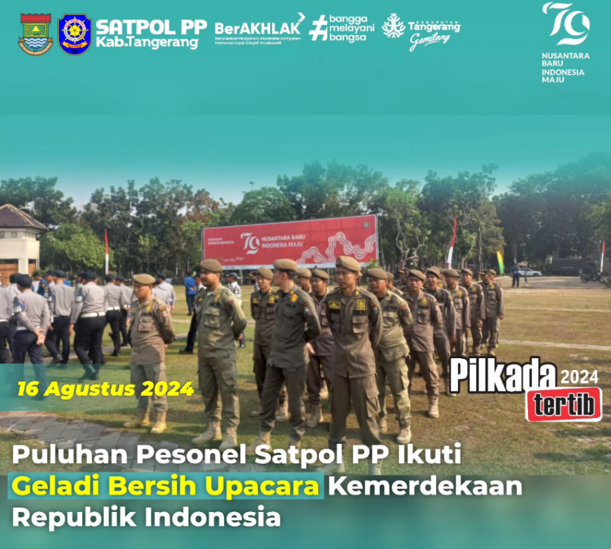 Geladi Bersih Upacara HUT RI Tingkat Kabupaten Tangerang
