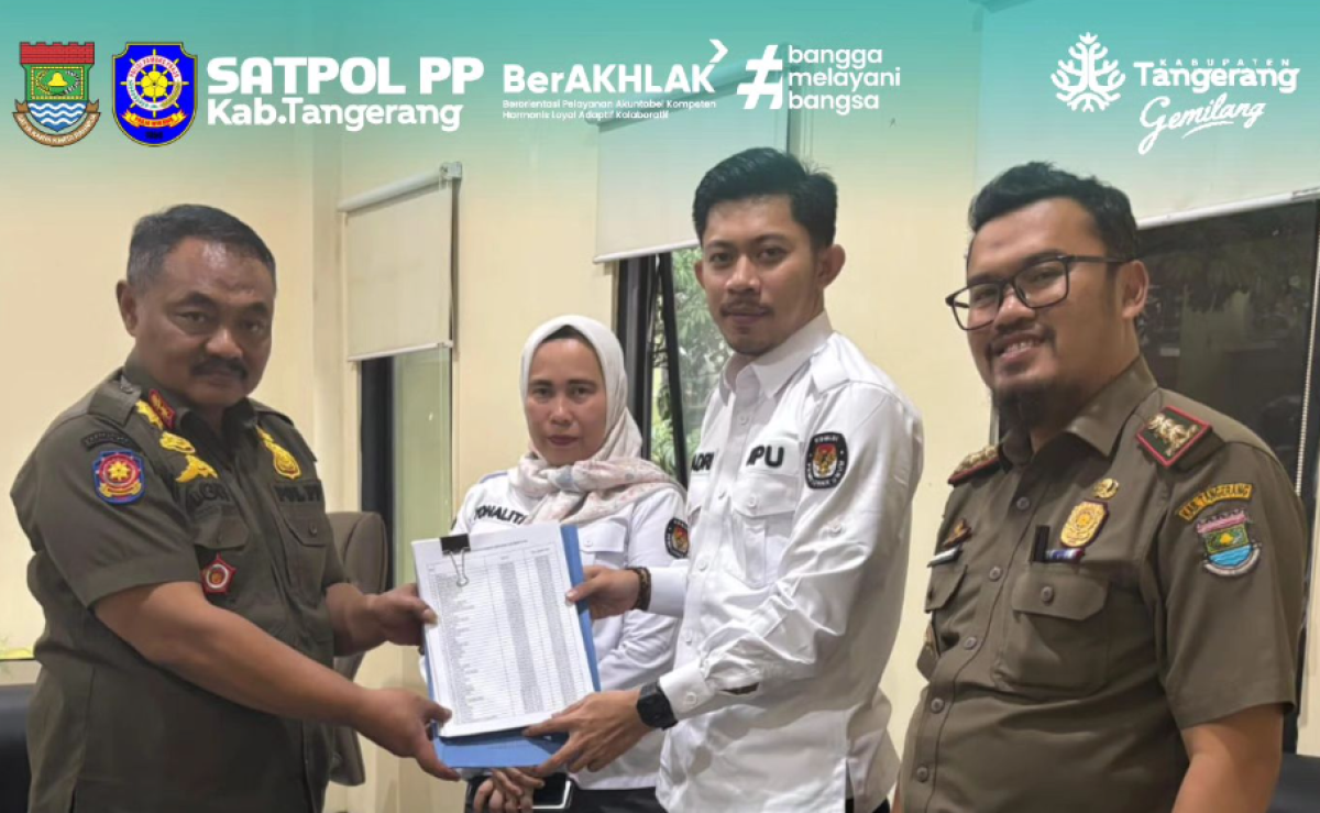 Satpol PP Kabupaten Tangerang Menerima PKTPS