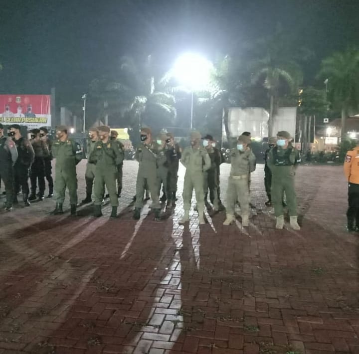 Operasi Gabungan Penegakan hukum protokol kesehatan Covid 19 pada masa PPKM  Darurat