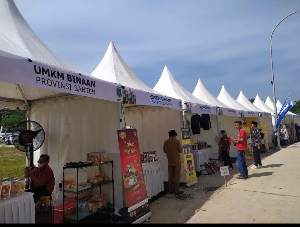 Seratus Lebih Pelaku UMKM Meriahkan Peresmian Banten International Stadium.