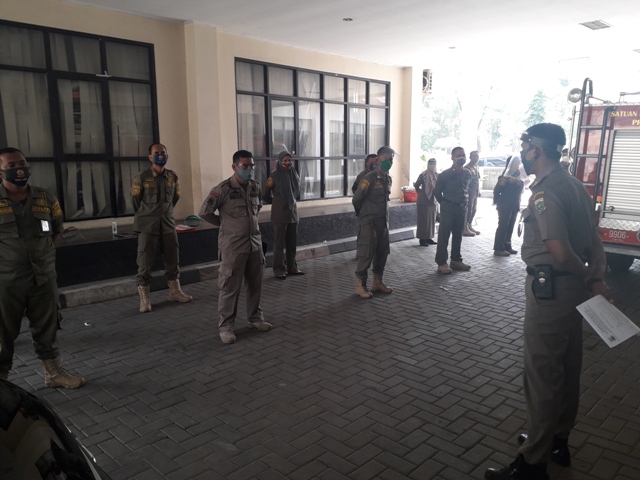 Satpol PP Provinsi Banten Kerja Extra Patroli Penanganan Covid-19