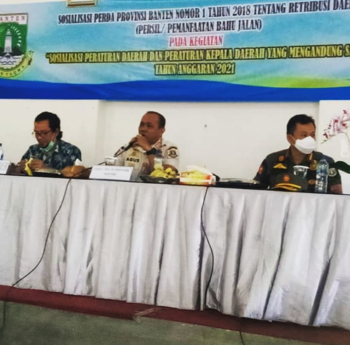 Sosialisasi Peraturan Daerah (Perda) Provinsi Banten Nomor 1 Tahun 2018 tentang Retribusi Daerah