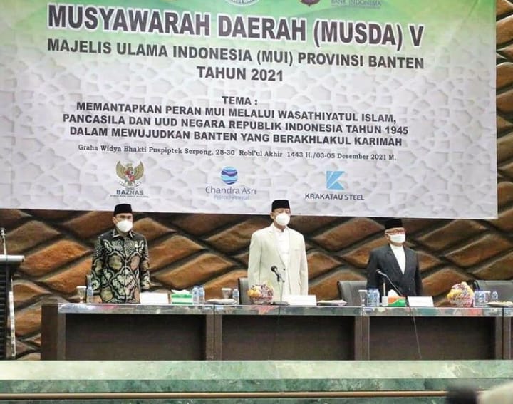 Musyawarah Daerah (Musda) V Majelis Ulama Indonesia (MUI) Provinsi Banten Tahun 2021