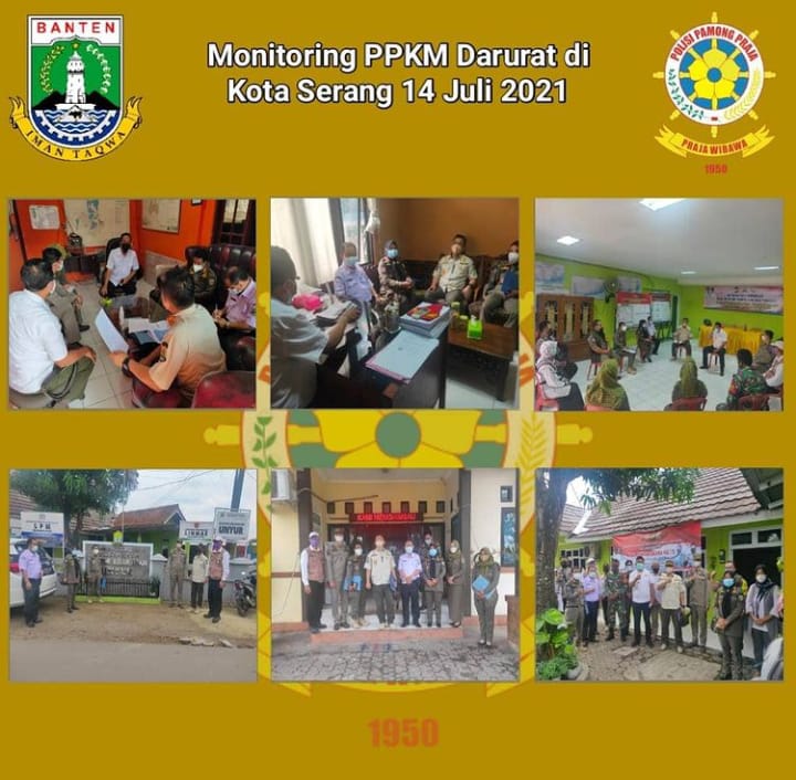 Monitoring PPKM Darurat Tingkat Provinsi Banten