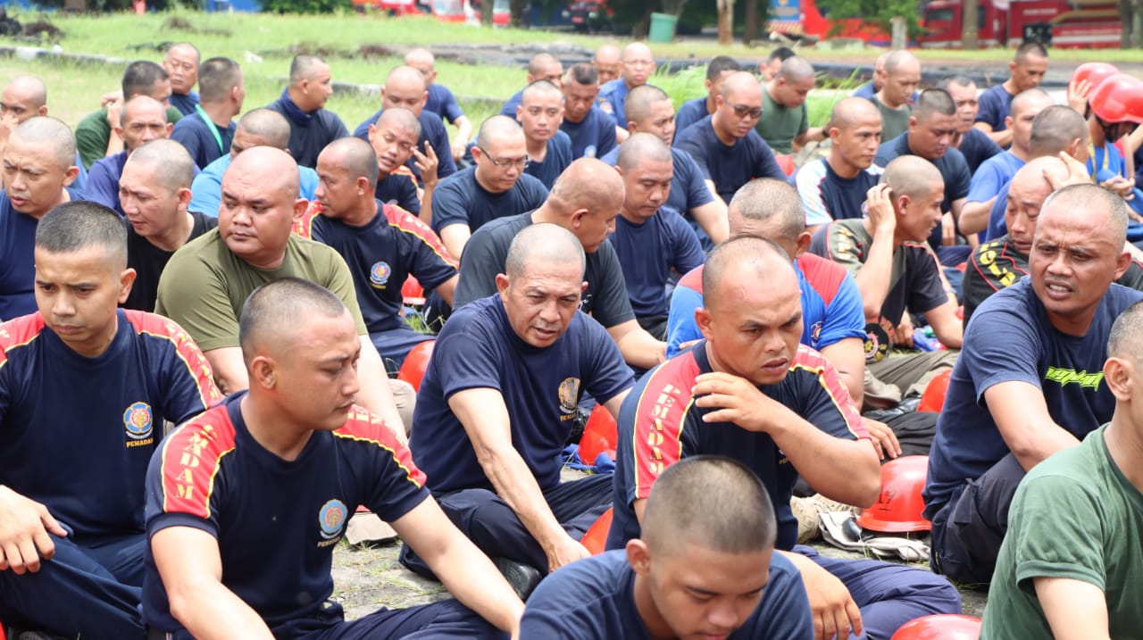 Satpol PP Provinsi Banten menjalani Diklat Kebakaran (Pusdiklatkar) Ciracas Jakarta