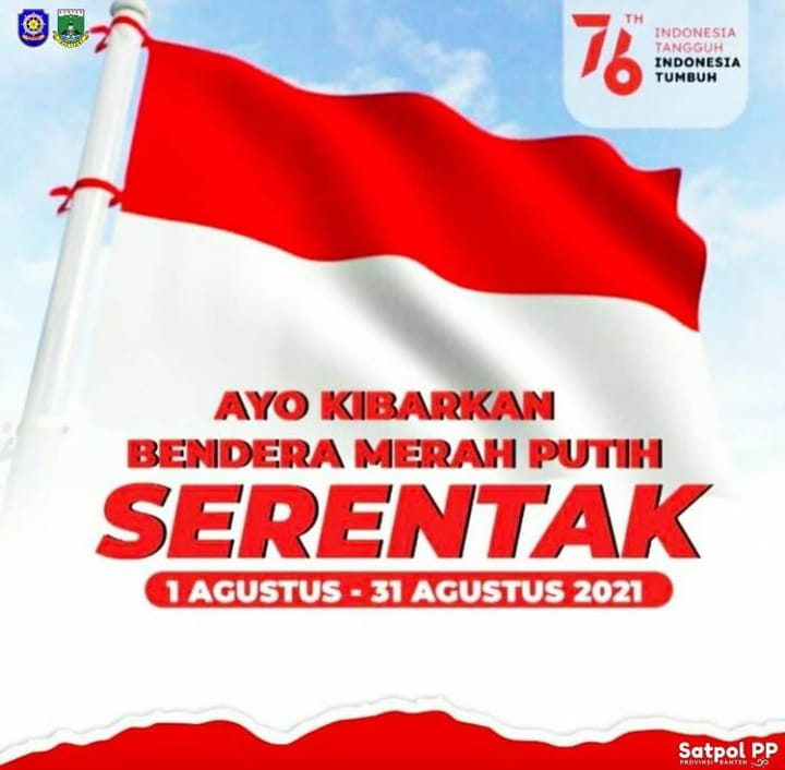 Ayo Serentak Kibarkan Bendera Merah Putih