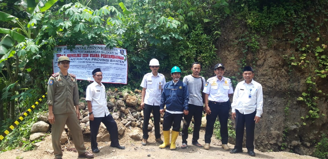 Galian Pasir di Gunung Karang Disegel Satpol PP