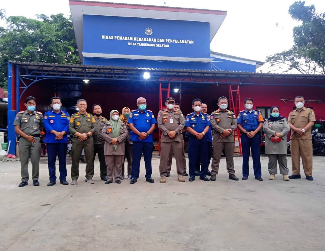 Kunjungan Kerja Satpol PP Provinsi Banten ke Dias Pemadam dan Penyelamatan Kota Tangsel
