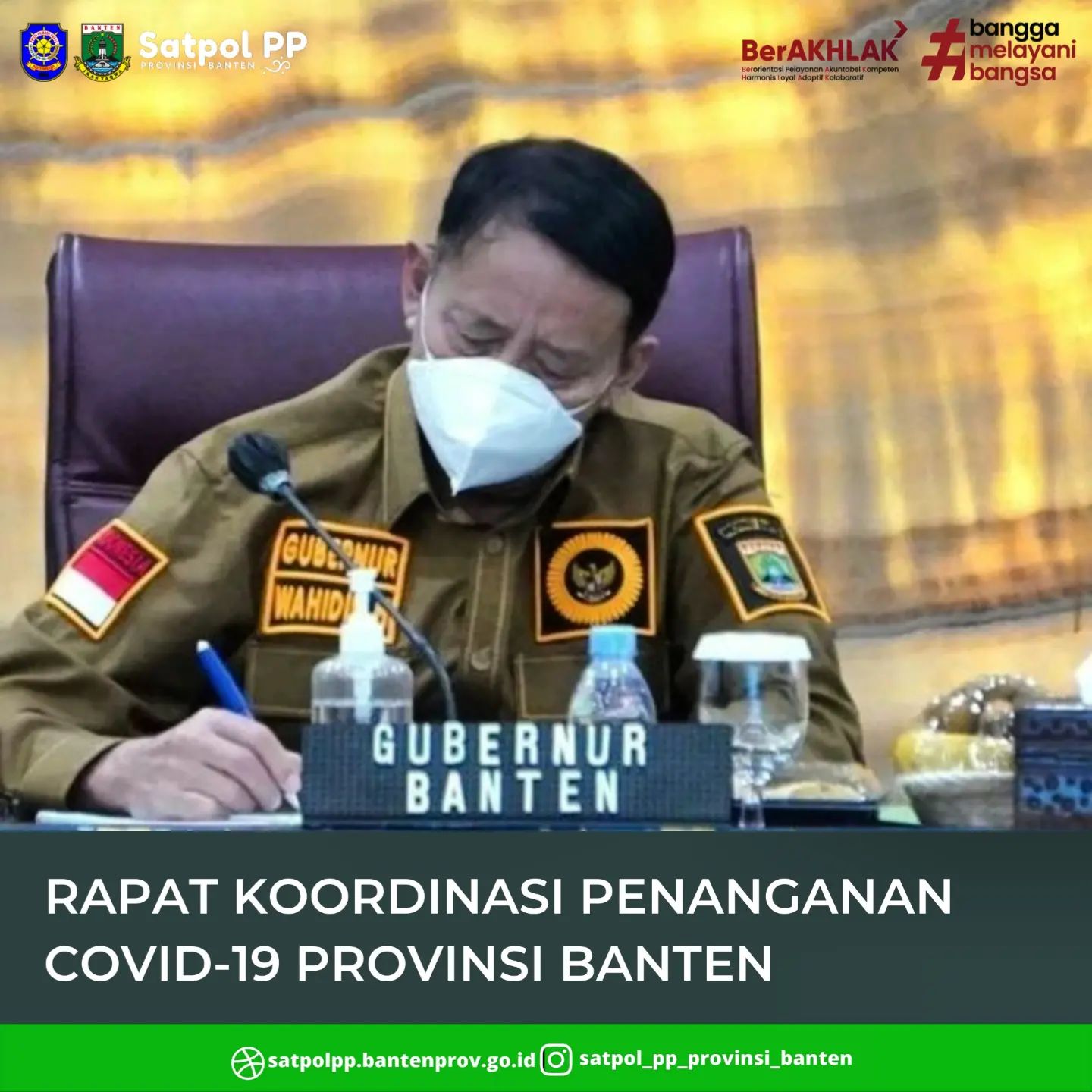 Rapat Koordinasi Penanganan Covid-19 Di Provinsi Banten
