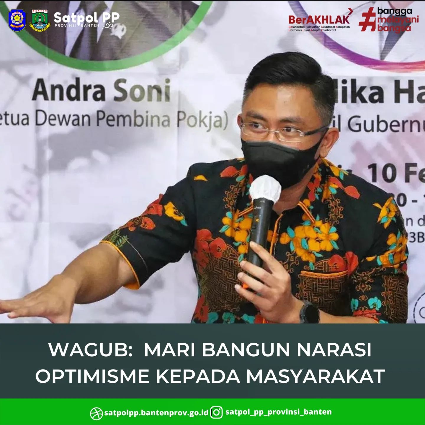 Wagub : Mari Bangun Narasi Optimisme Kepada Masyarakat .