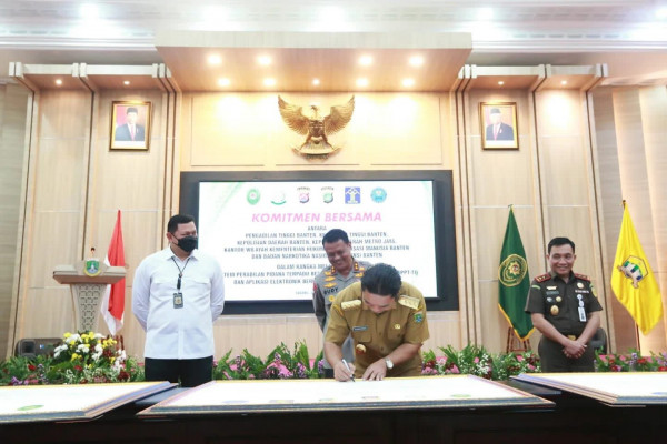 Pj Gubernur Banten Al Muktabar Harap SPPT-TI dan e-BERPADU, Meningkatkan Pelayanan Kepada Masyarakat Dalam Aspek Hukum