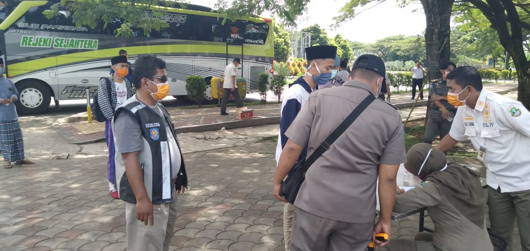 228 Santri Masuk KP3B, Harus Lewati Bilik Sterilisasi dan Pemeriksaan Suhu Tubuh