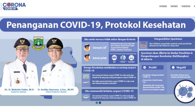 Banten Jadi Prioritas Penanganan Covid-19