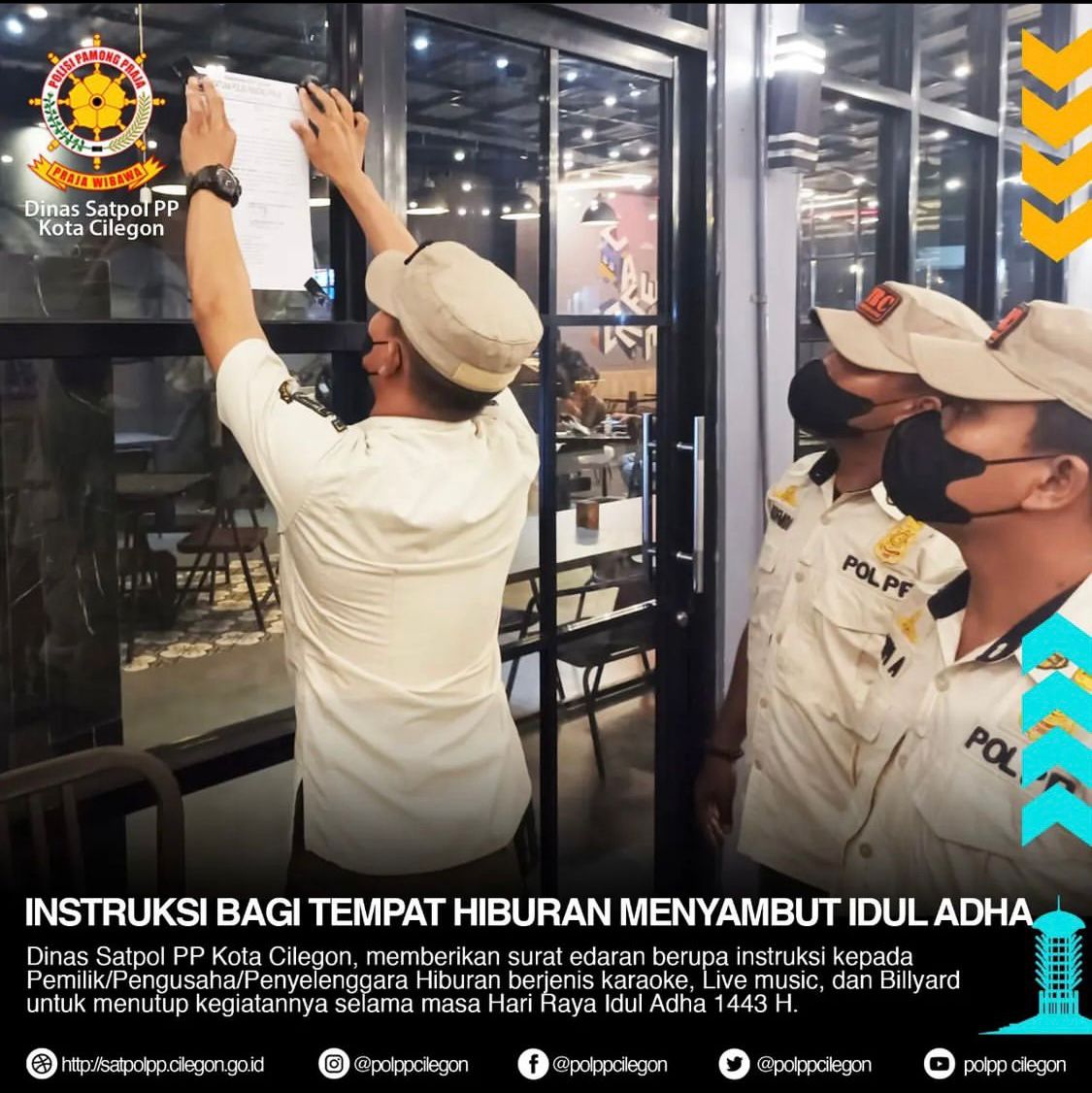 Intruksi Bagi Tempat Hiburan Untuk Menyambut Idul Adha 