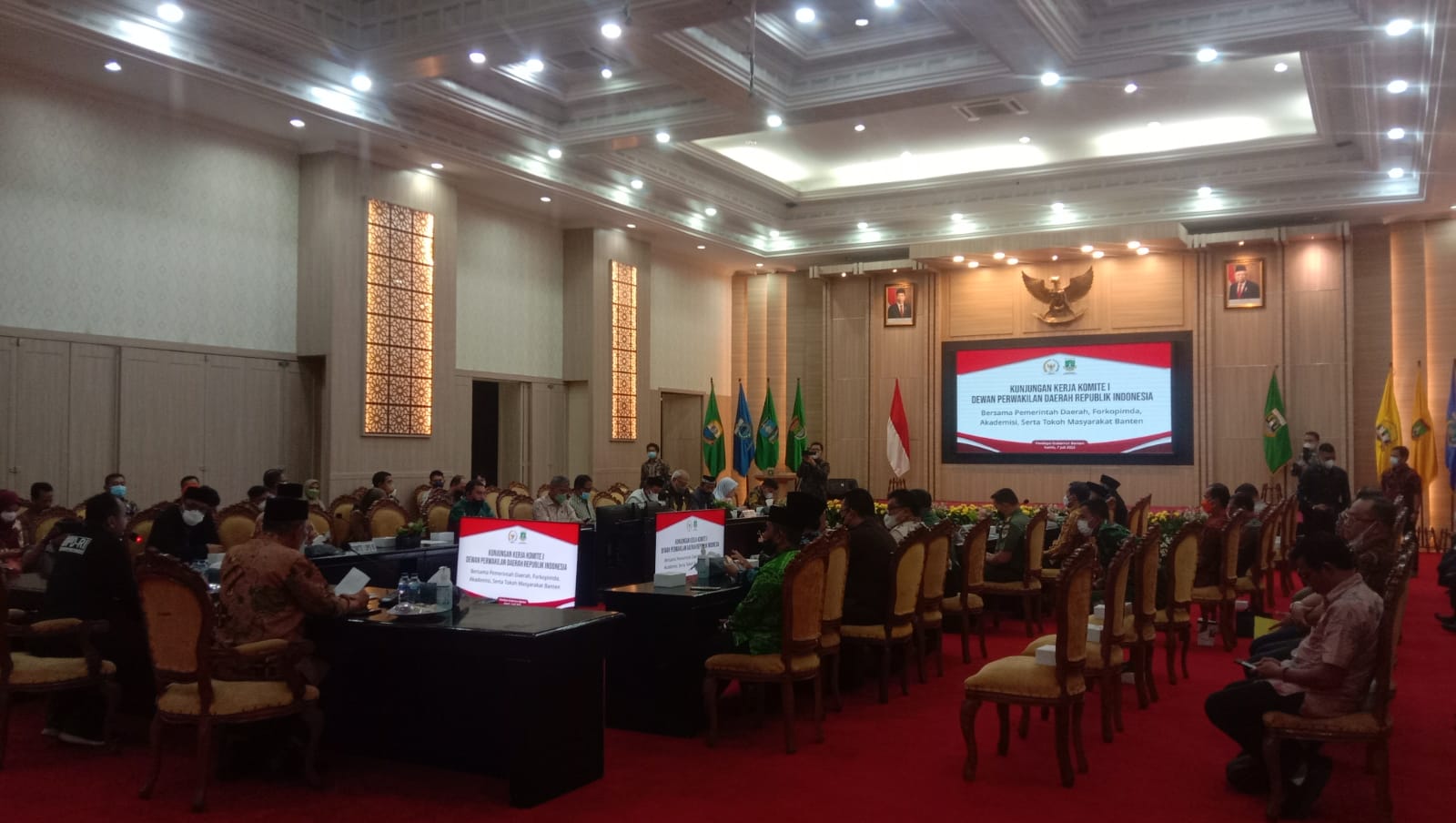 (Pj) Sekda Banten dan Seluruh Kepala Opd Provinsi Banten. Menerima Kegiatan Kunjungan Kerja DPR RI 