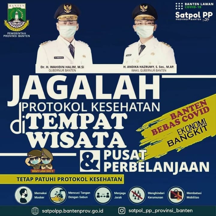 Ayo tetap terapkan protokol kesehatan dimana pun anda betada, pandemi belum usai.