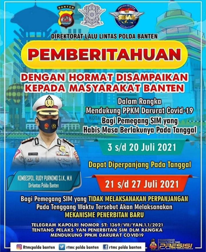 Edaran Dirlantas Polda Banten