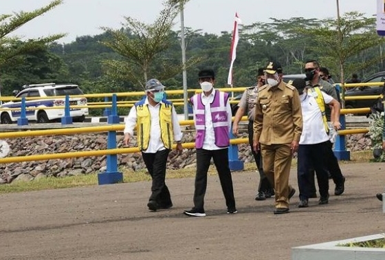 Gubernur Banten Dampingi Presiden Resmikan Bendungan Sindang Heula