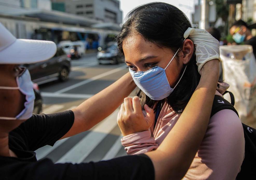 Satpol PP Tangerang Cegah Penyebaran Virus Corona