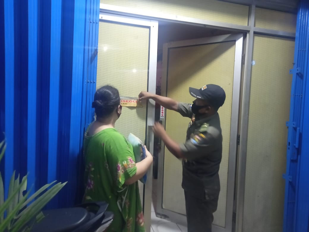 Panti Pijat Nature dan Rahayu Luhur di Bencongan Disegel Satpol PP