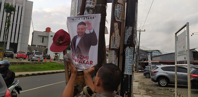 Satpol PP Tangsel Razia Spanduk Liar