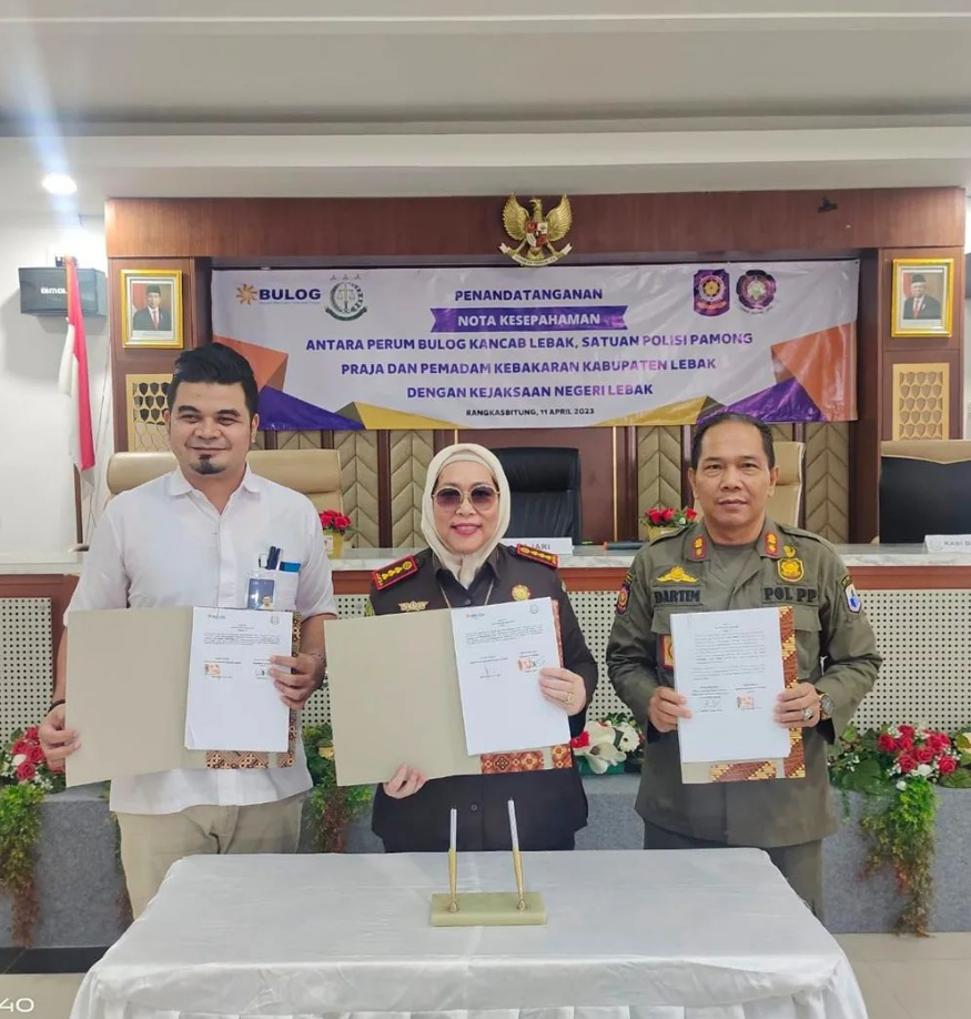 Nota Kesepahaman Satpol PP dan Kejari Lebak